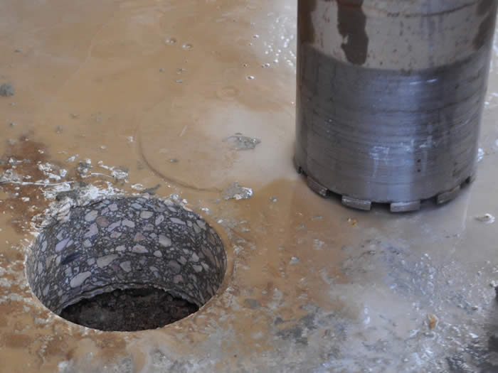 Diamond core drilling